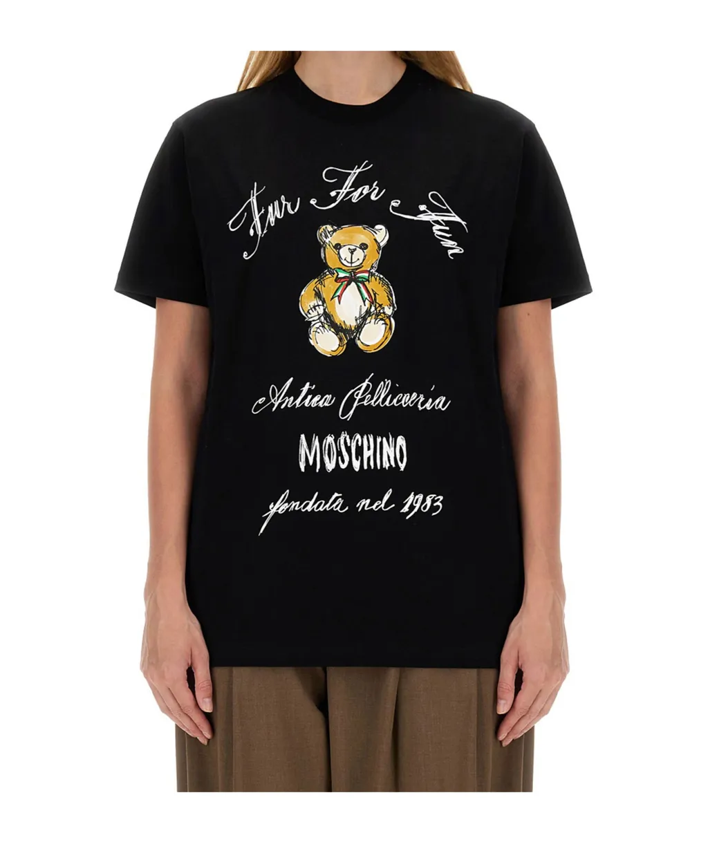Round Collar Printed T-Shirt
