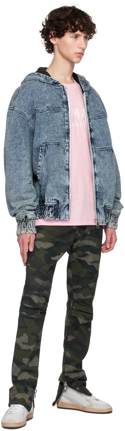 Balmain Logo Printed Crewneck T-Shirt