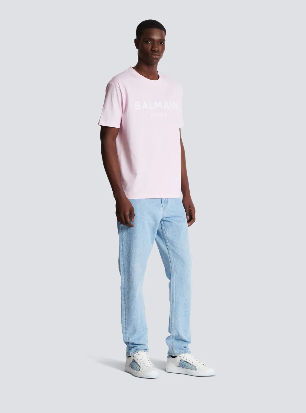 Balmain Logo Printed Crewneck T-Shirt