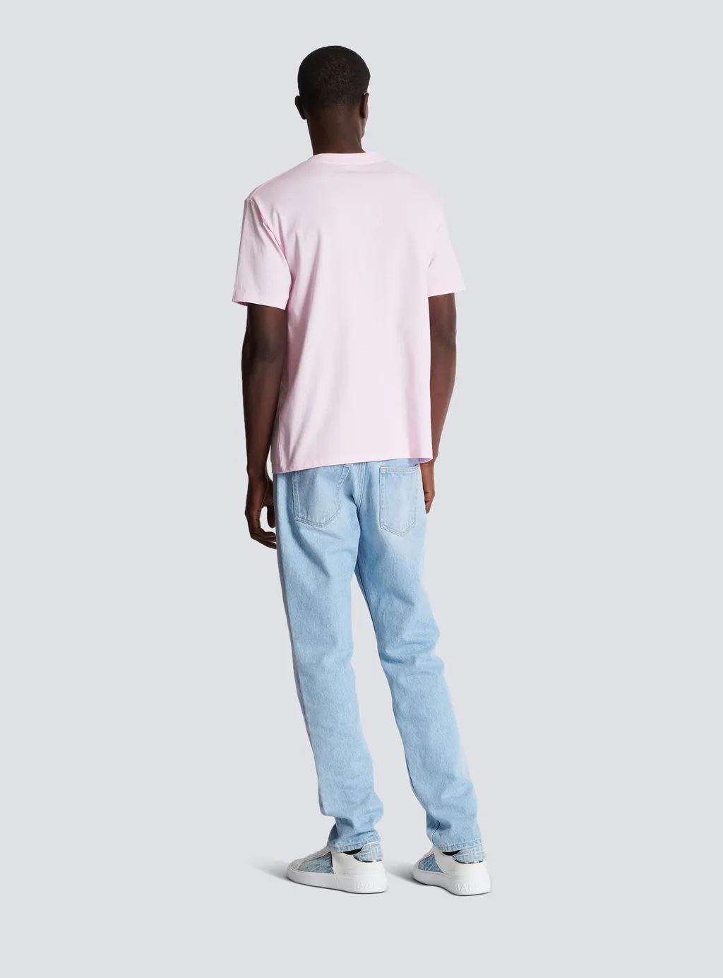 Balmain Logo Printed Crewneck T-Shirt