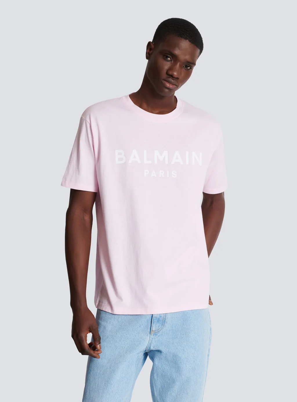 Balmain Logo Printed Crewneck T-Shirt