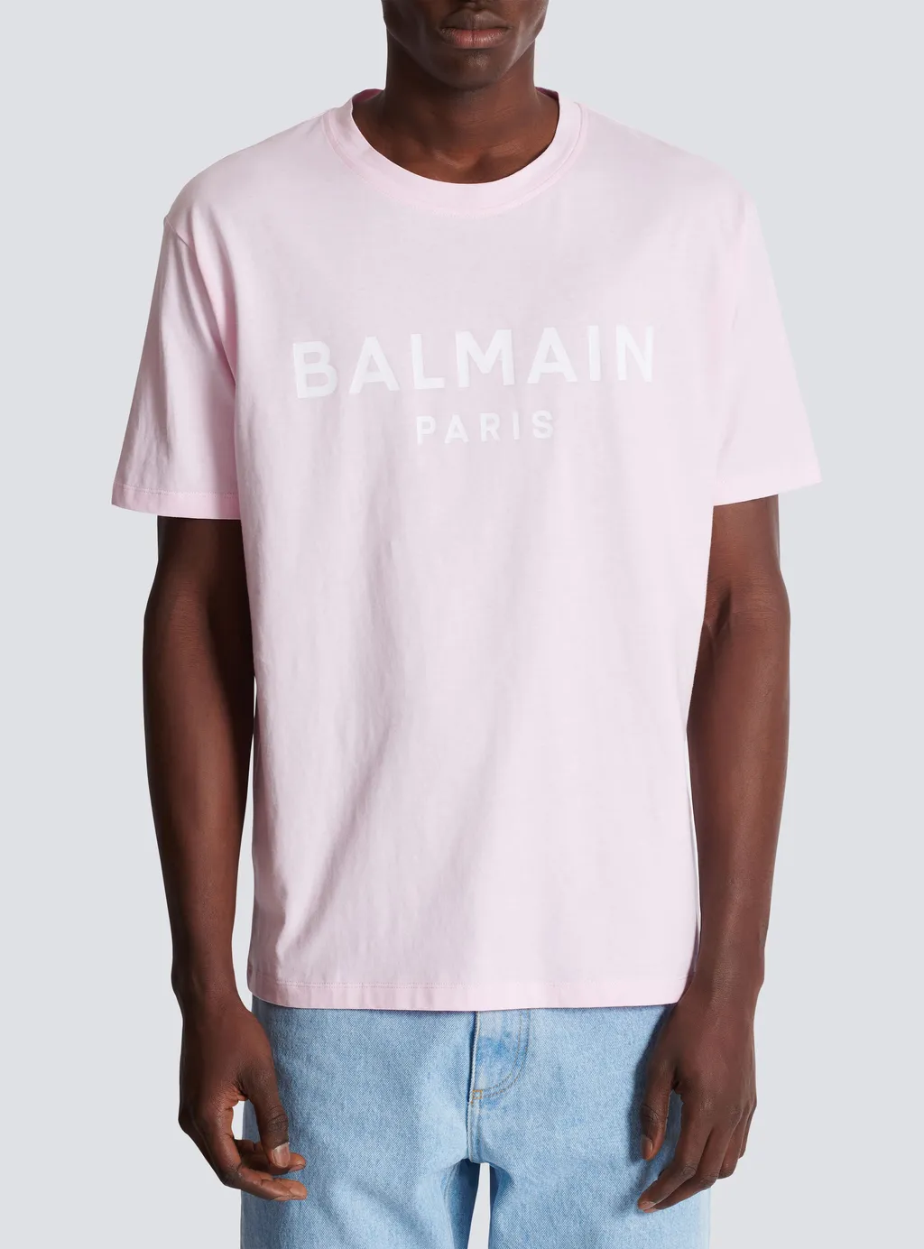 Balmain Logo Printed Crewneck T-Shirt