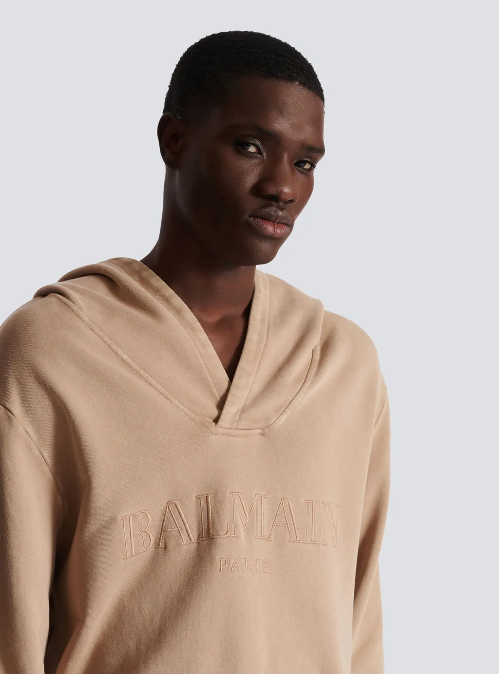 Balmain Logo Embroidered Hooded Sweatshirt