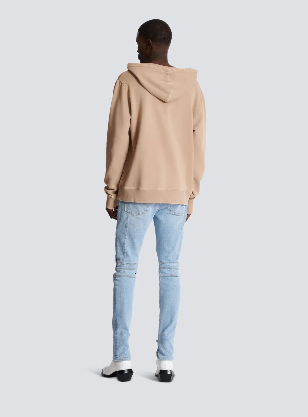 Balmain Logo Embroidered Hooded Sweatshirt