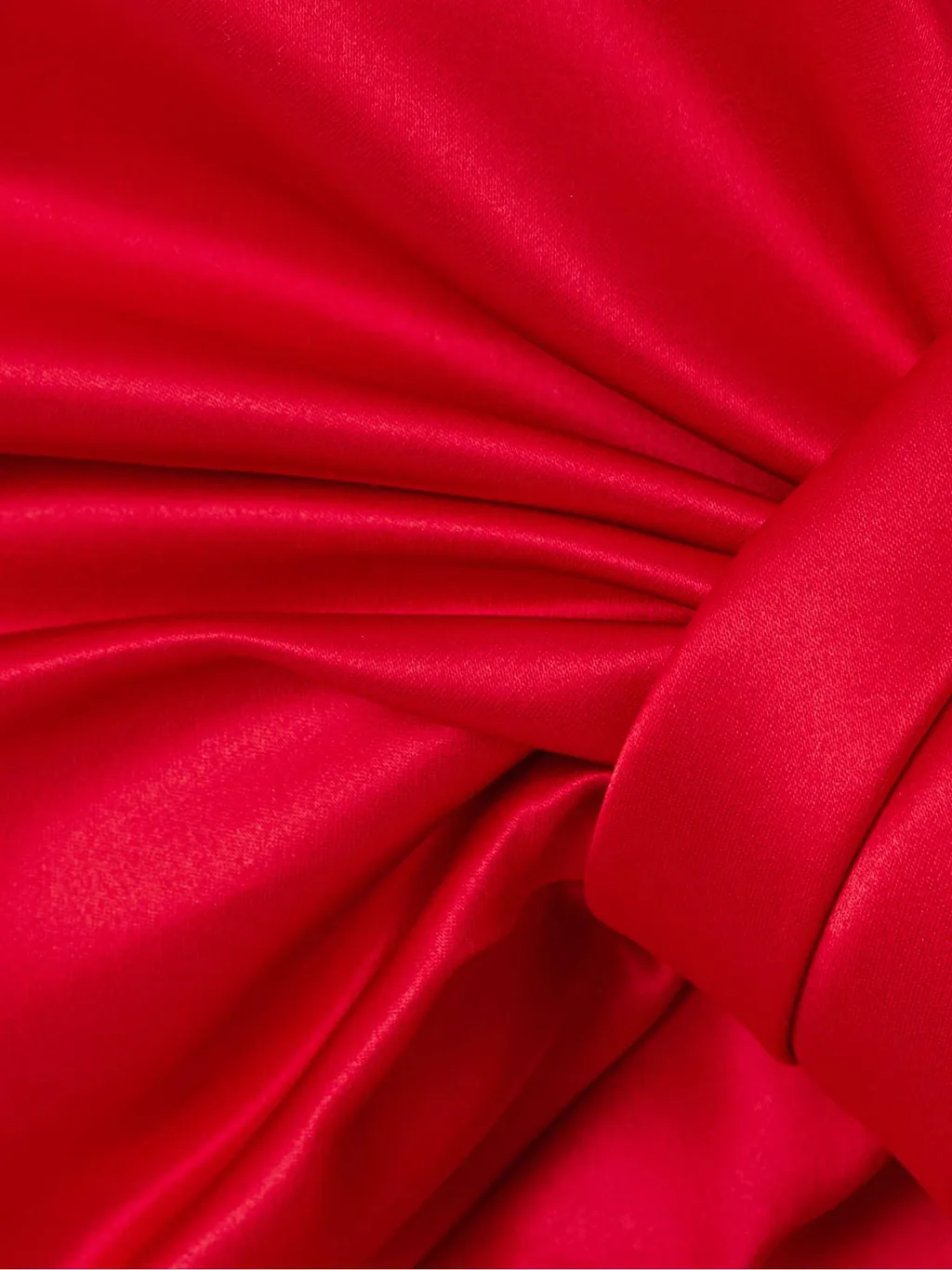Oversized Bow Satin Top