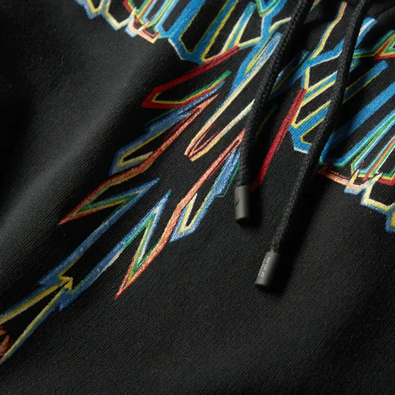 Wing Print Hooded Hooded Hoodie