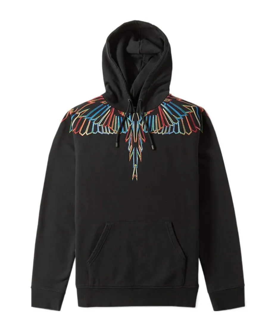 Wing Print Hooded Hooded Hoodie
