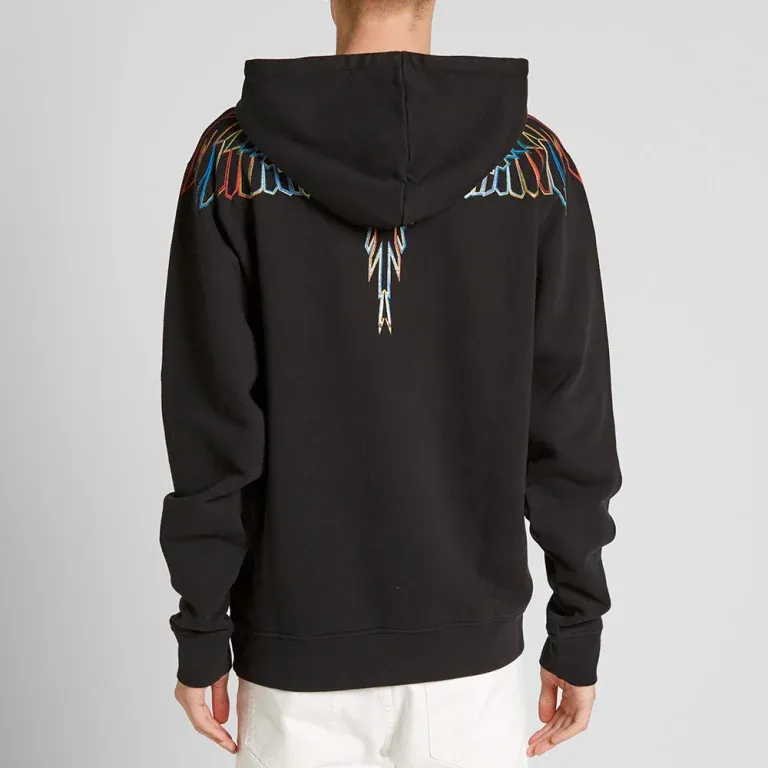 Wing Print Hooded Hooded Hoodie