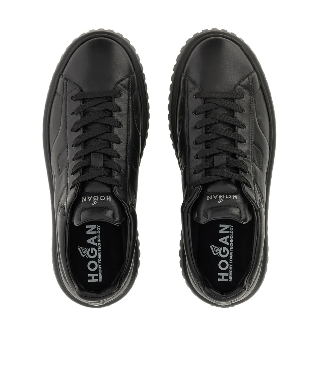 Hogan H-Stripes Lace-Up Sneakers