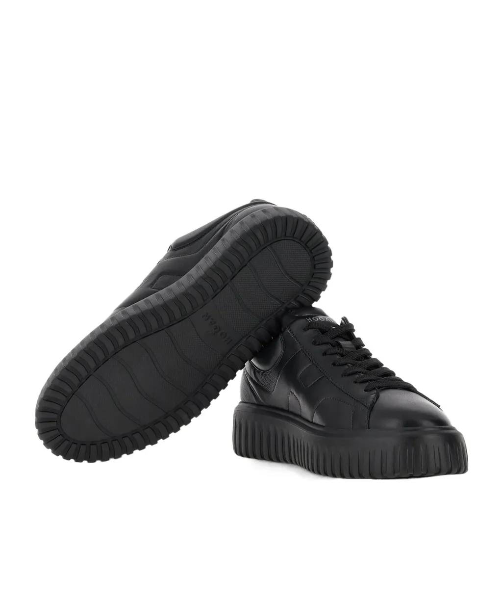 Hogan H-Stripes Lace-Up Sneakers