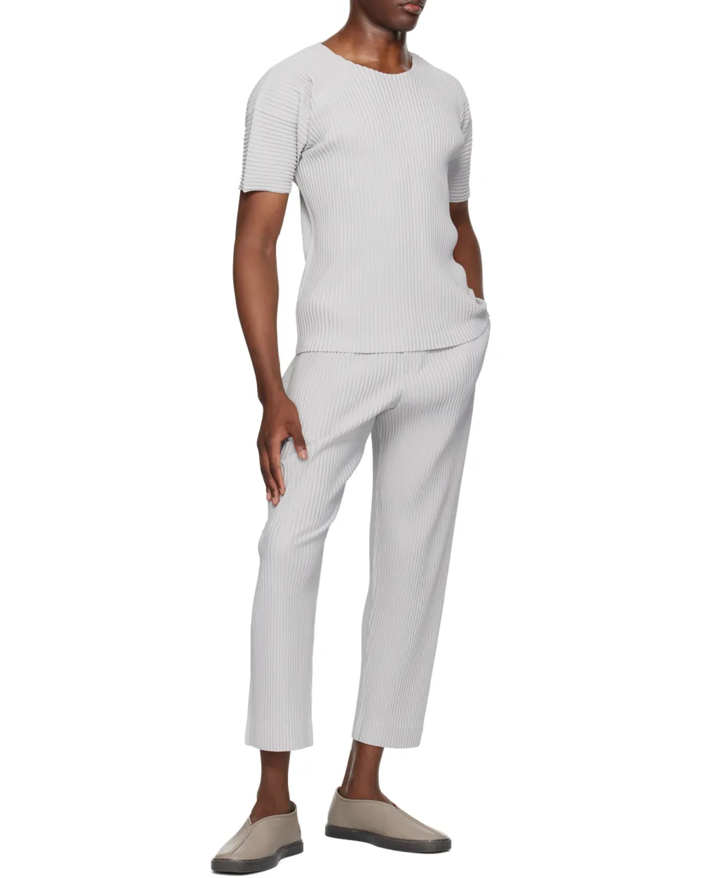 Homme Plissé Issey Miyake Pleated Crewneck T-Shirt