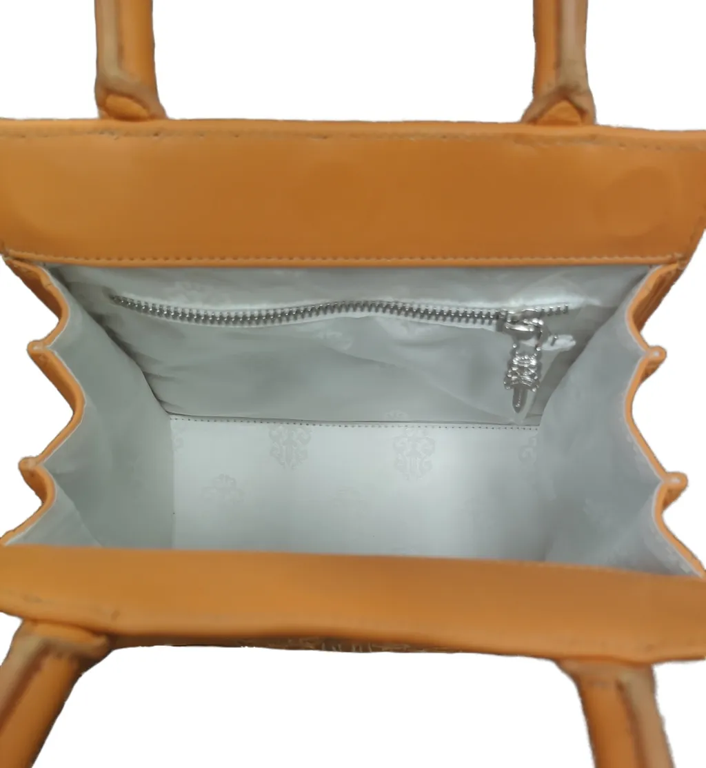 Cross-Pattern Handbag