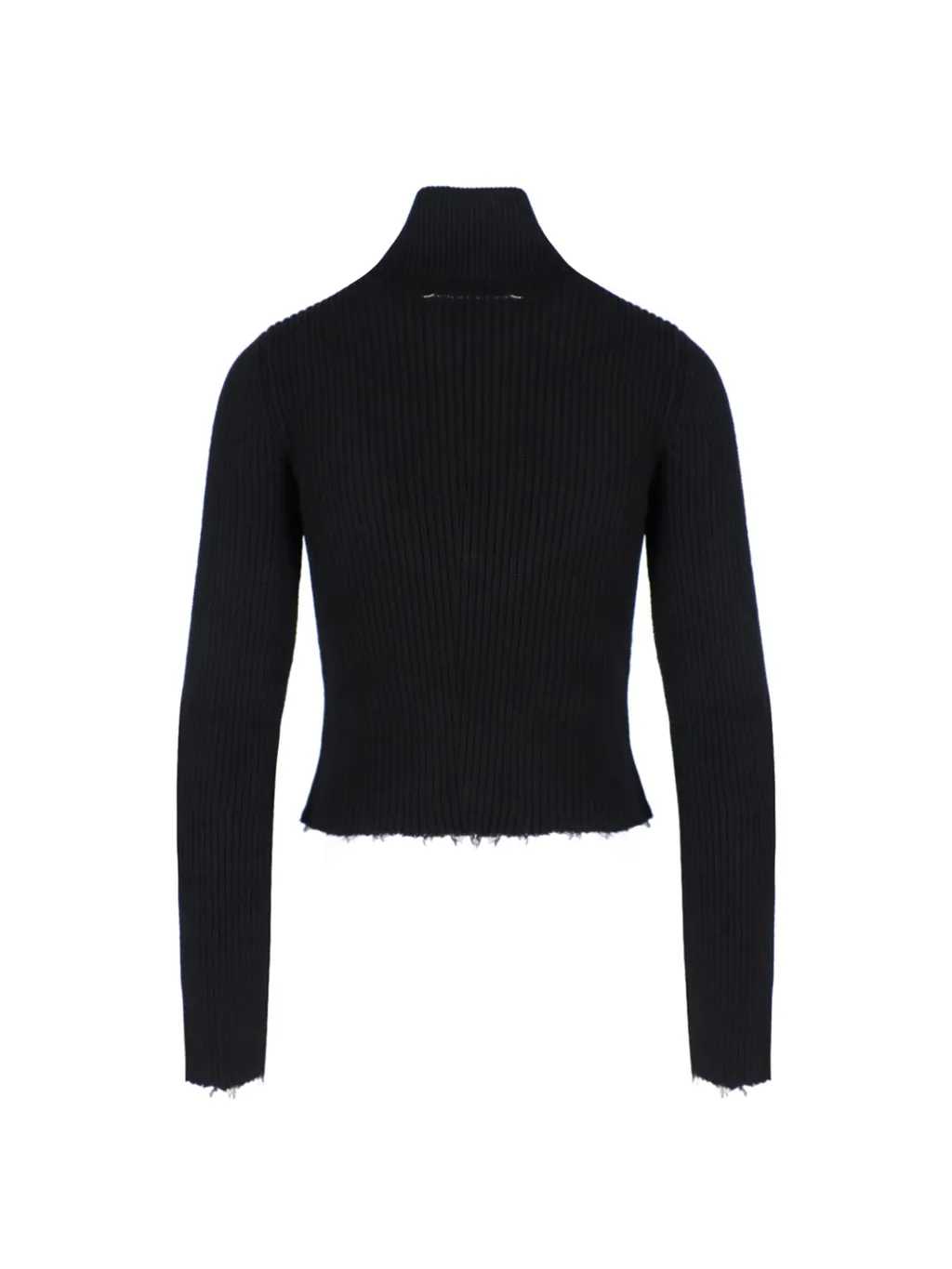 Mm6 Maison Margiela Ribbed-Knit Zipped Cardigan