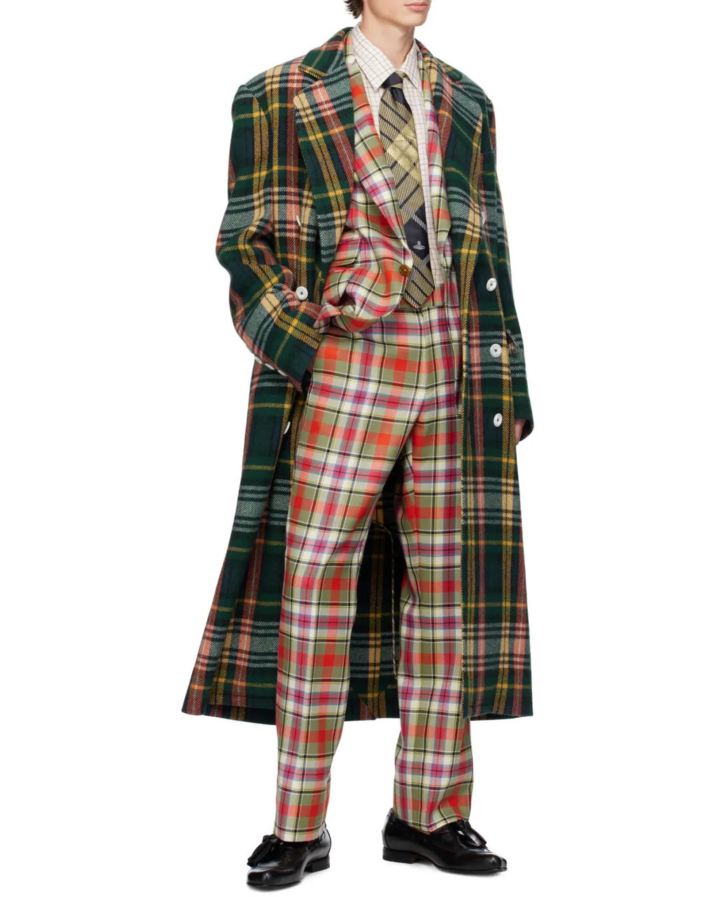 Vivienne Westwood Double Breasted Checked Coat