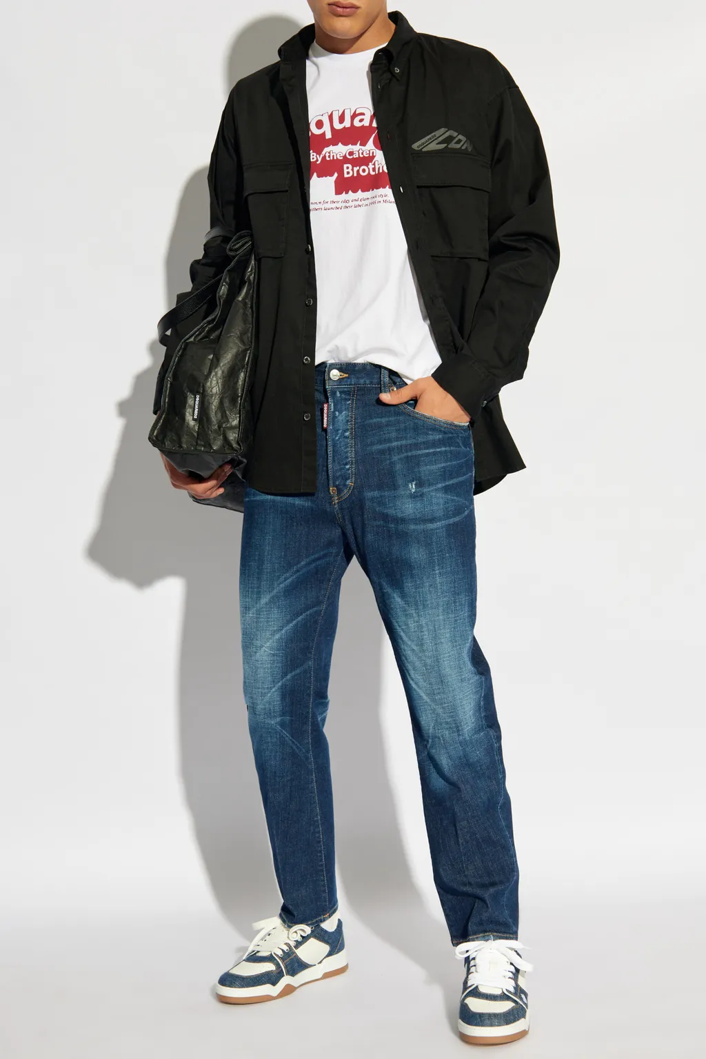 Dsquared2 Logo Printed Crewneck T-Shirt