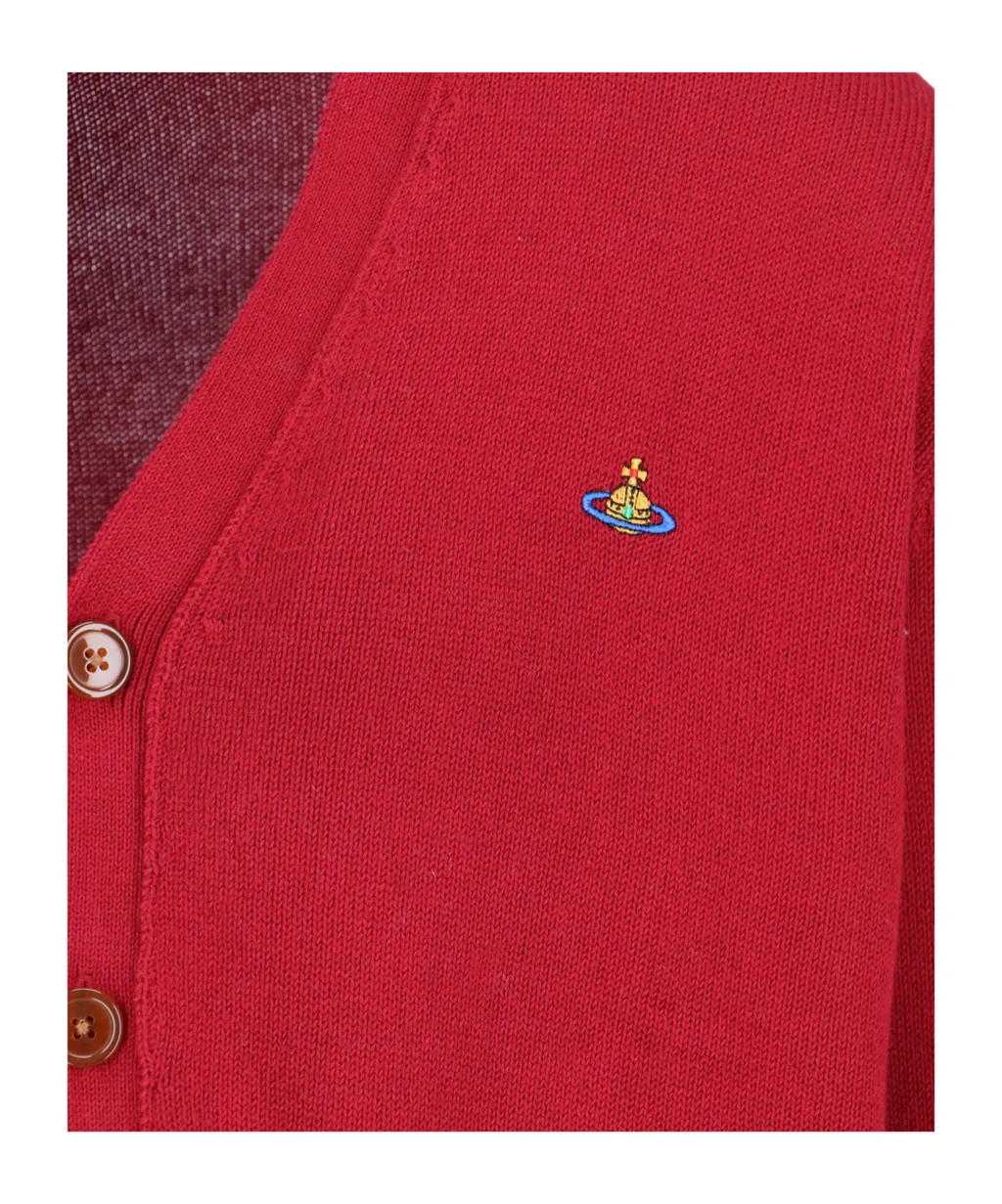 Vivienne Westwood Orb Embroidered Knit Cardigan