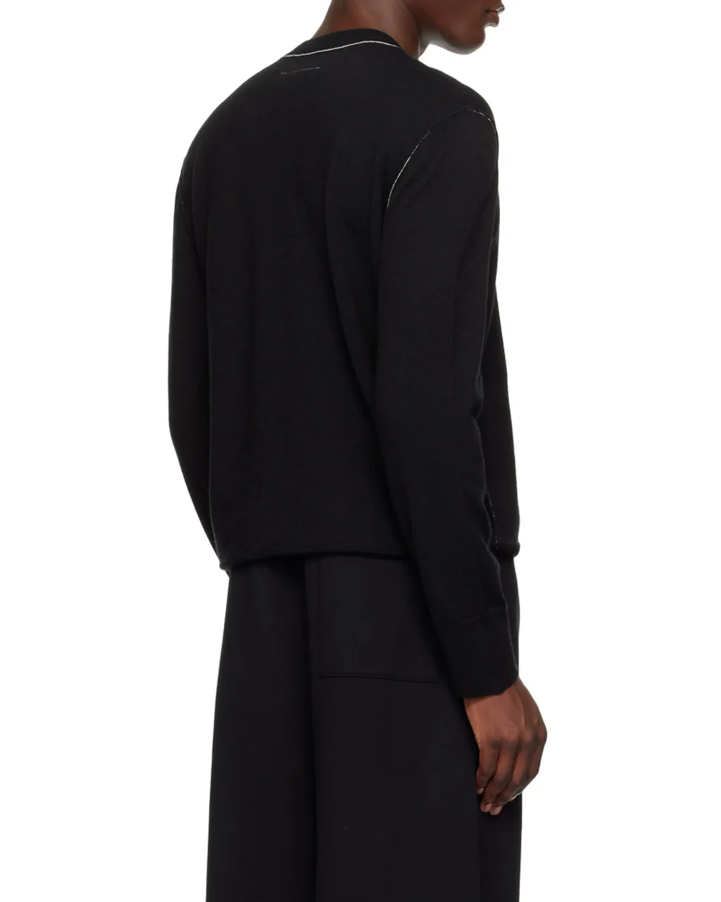 Mm6 Maison Margiela Logo Patch Crewneck Jumper