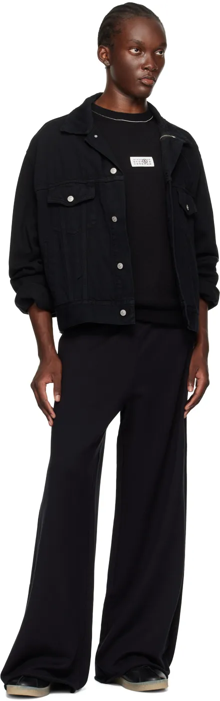 Mm6 Maison Margiela Logo Patch Crewneck Jumper