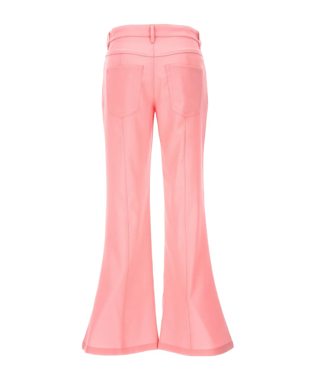 Marni Logo Embroidered Flared Pants