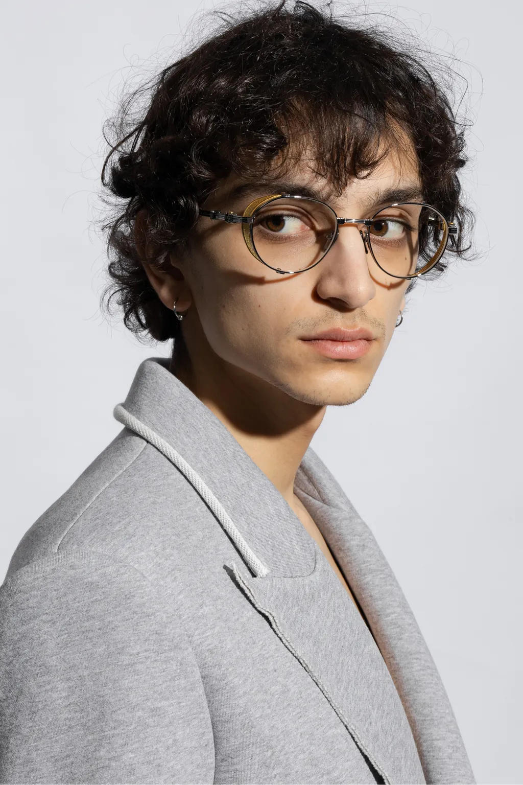 Balmain Eyewear Brigade Round-Frame Glasses