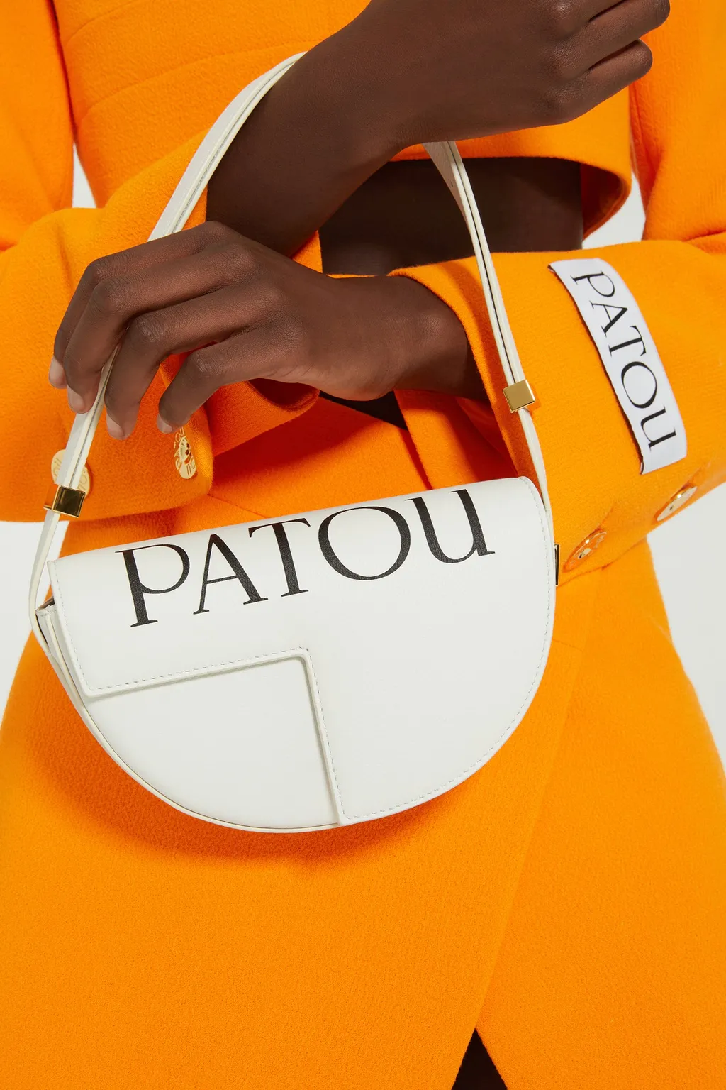 Patou Logo Flap Shoulder Bag