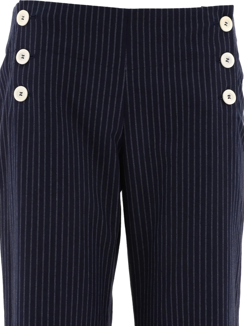 Ines De La Fressange Pinstripe Wide Leg Pants