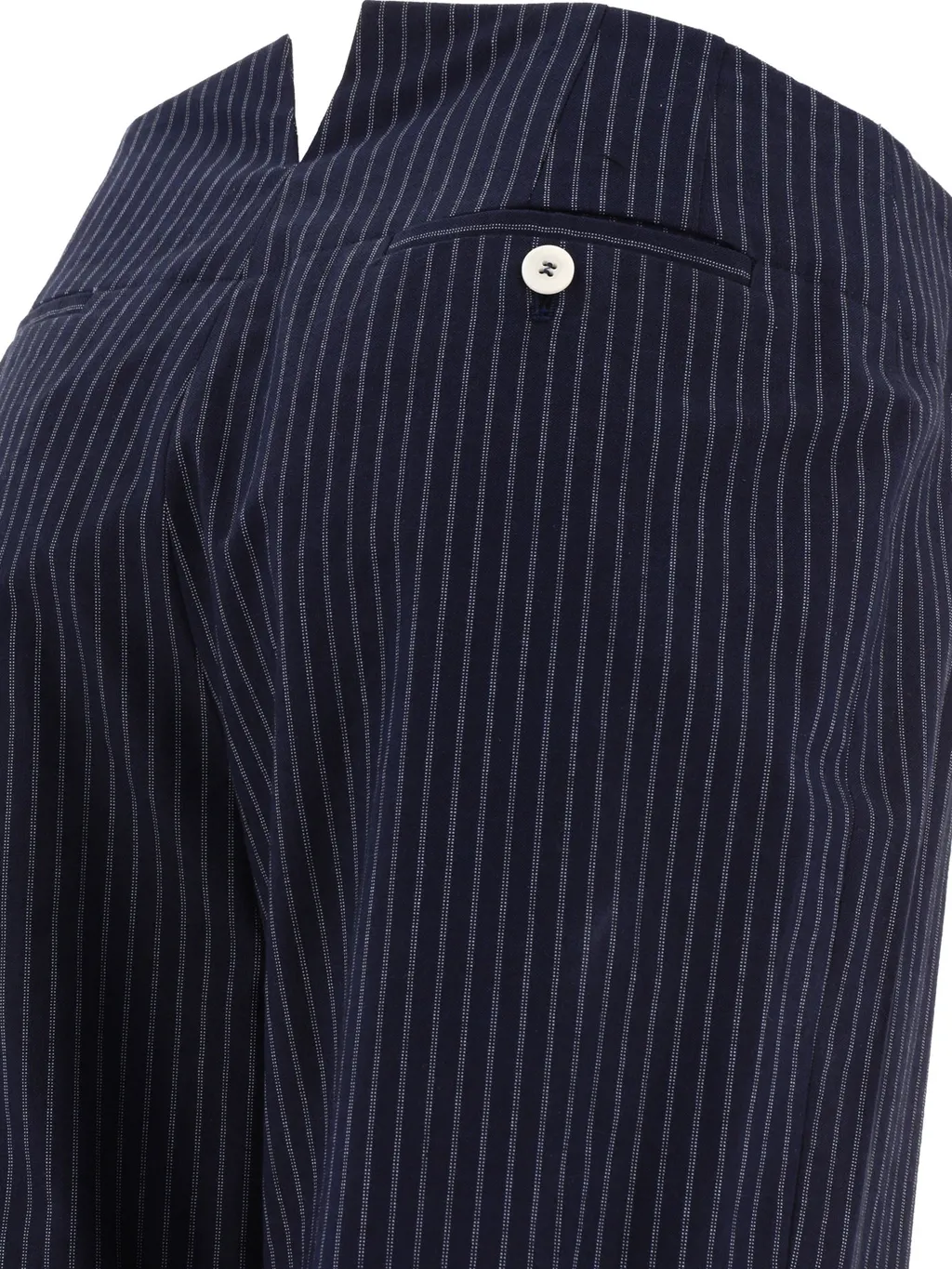 Ines De La Fressange Pinstripe Wide Leg Pants