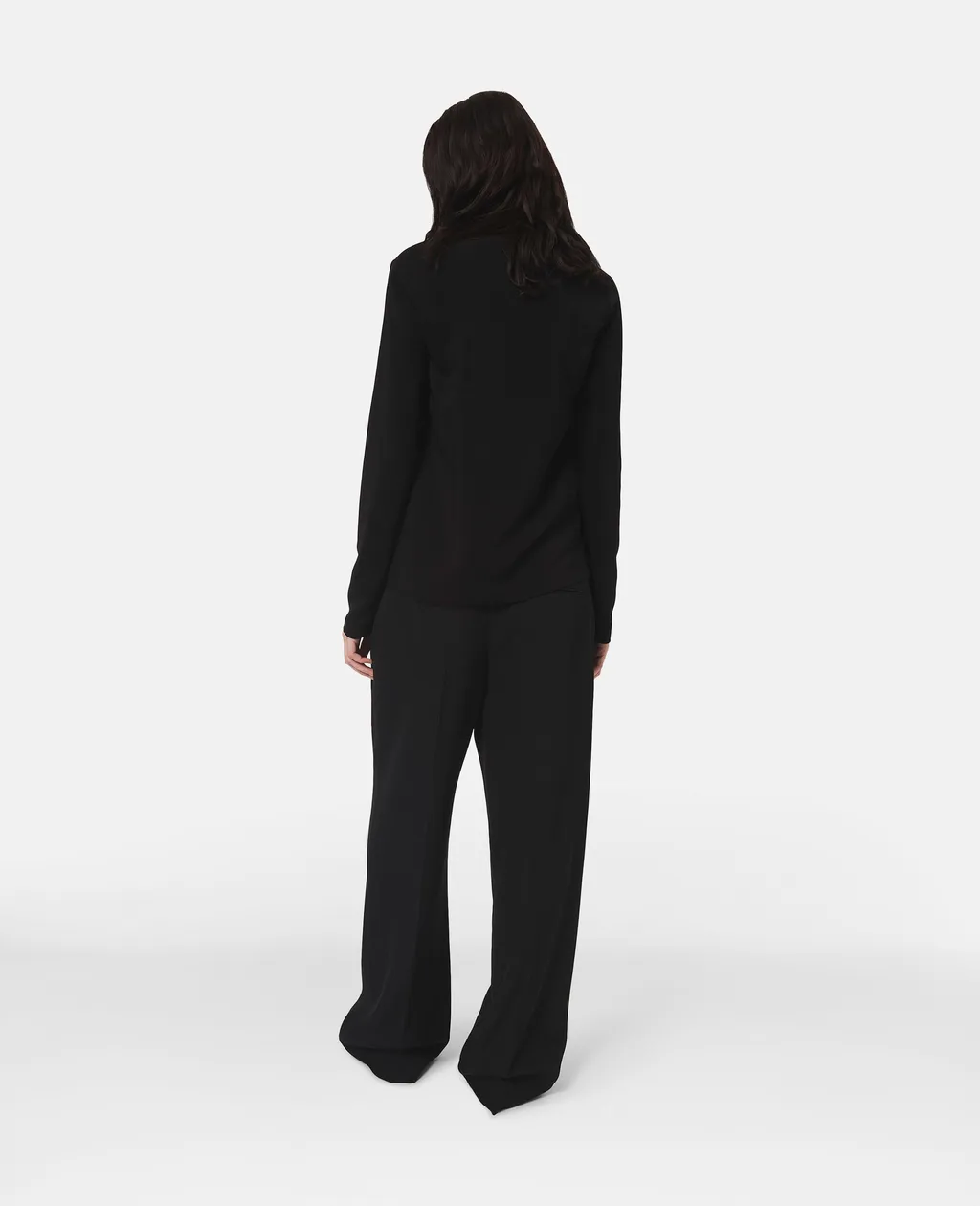 Double-Slit Zipper Shirt With Hem