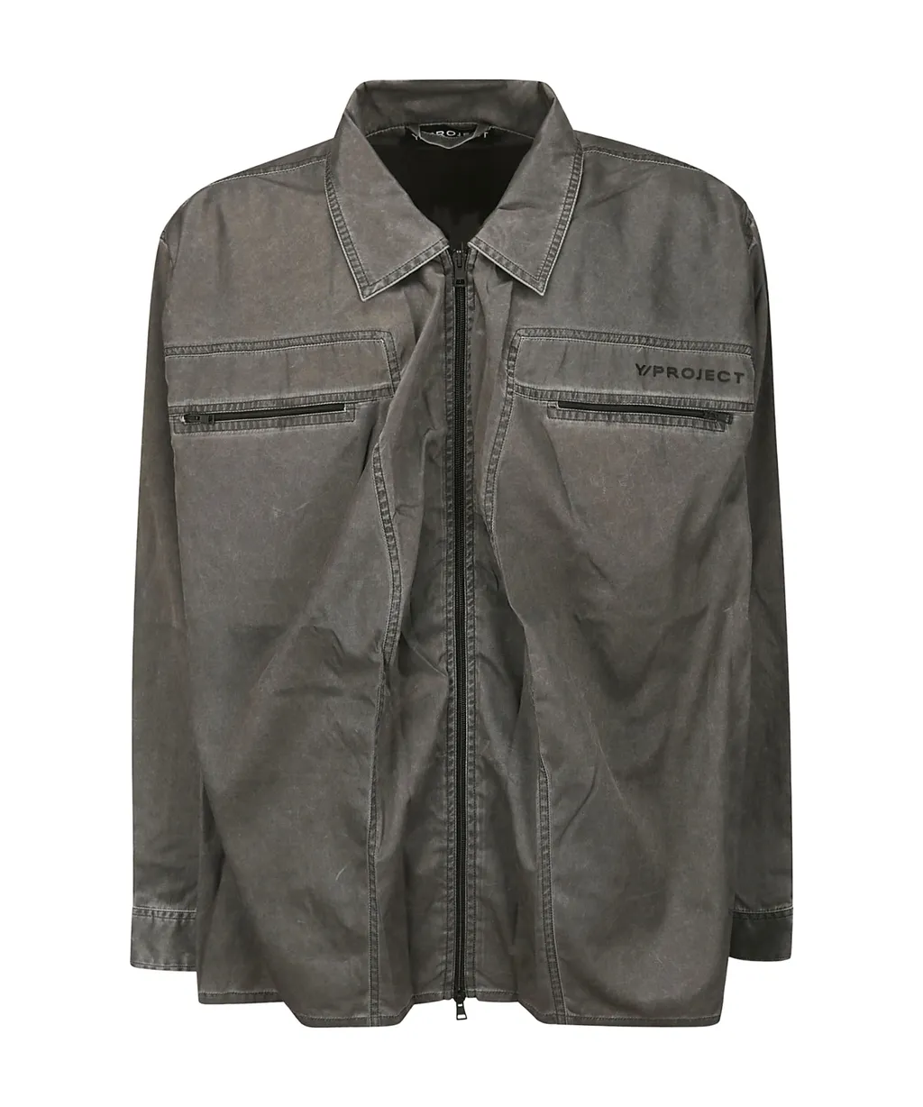 Zippered Coat Shirt