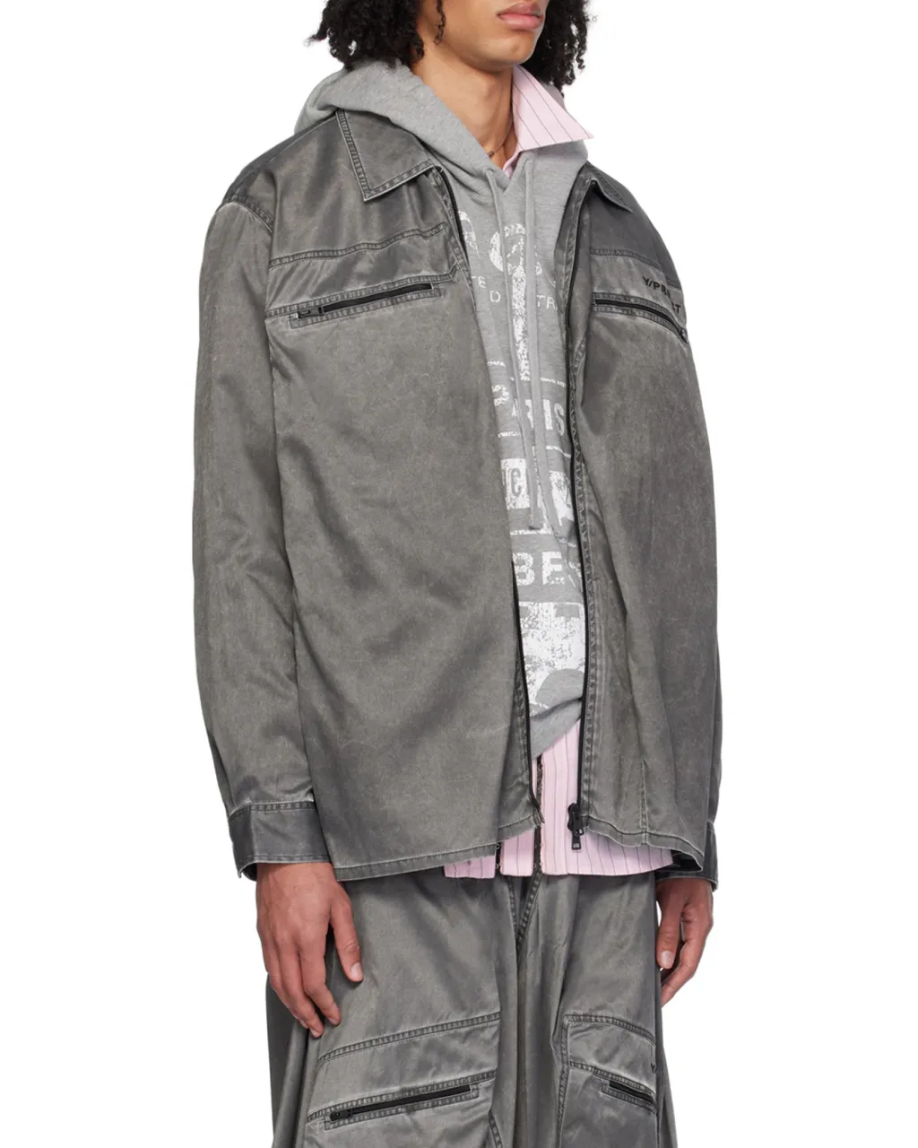 Zippered Coat Shirt