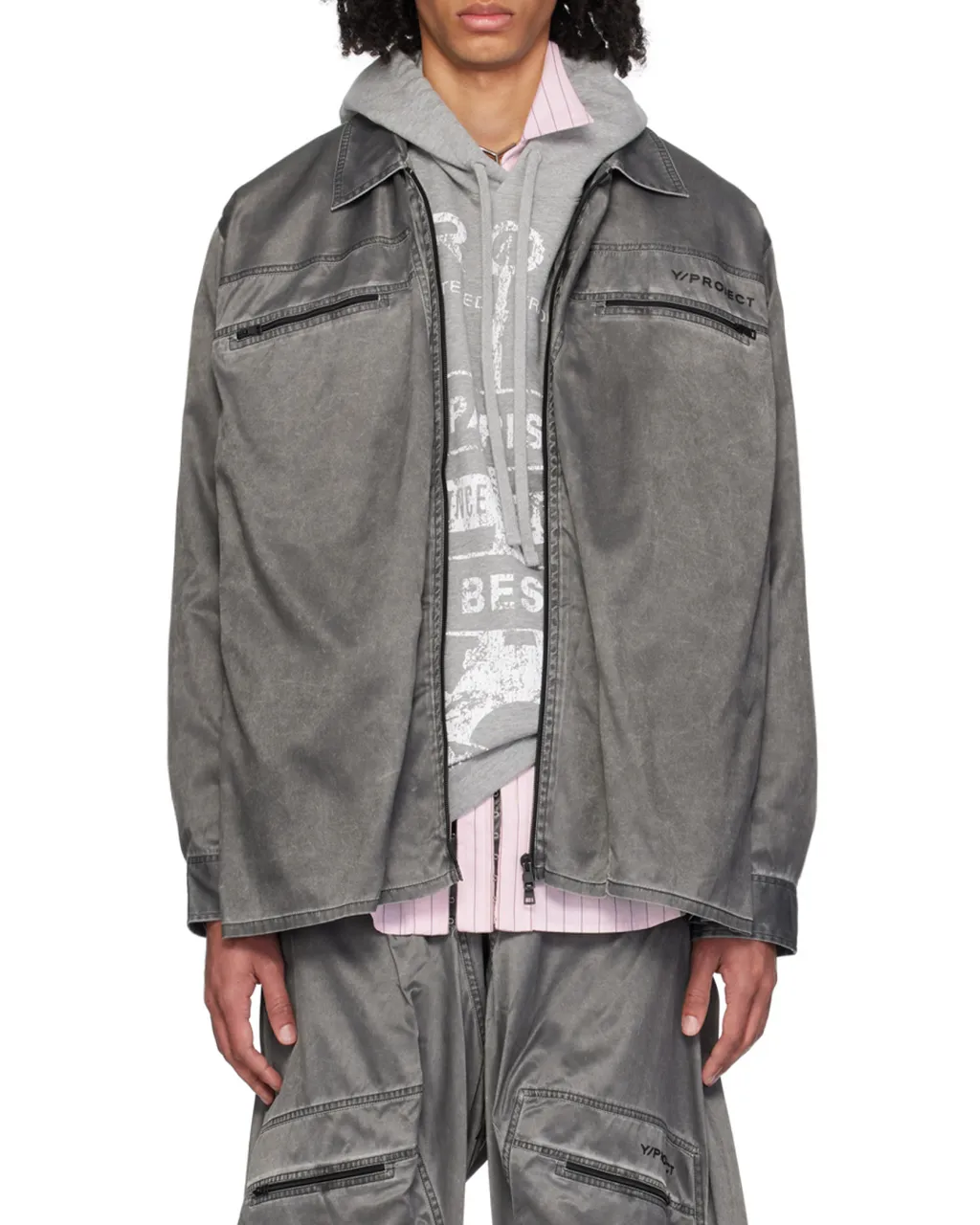 Zippered Coat Shirt