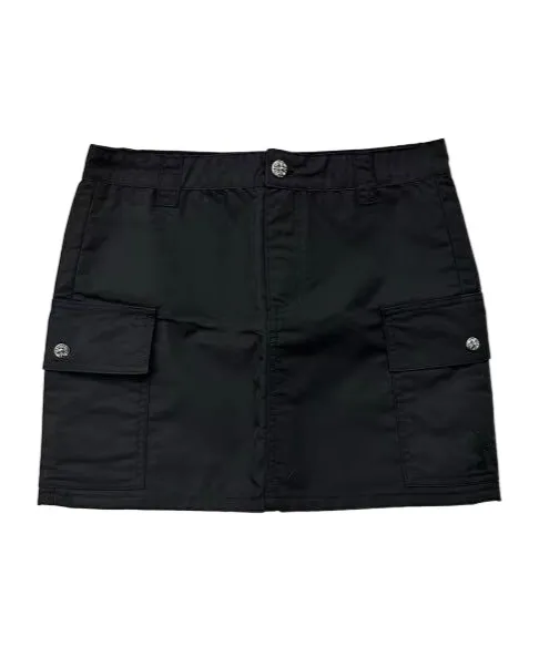 Button-Lid Pocket Skirt