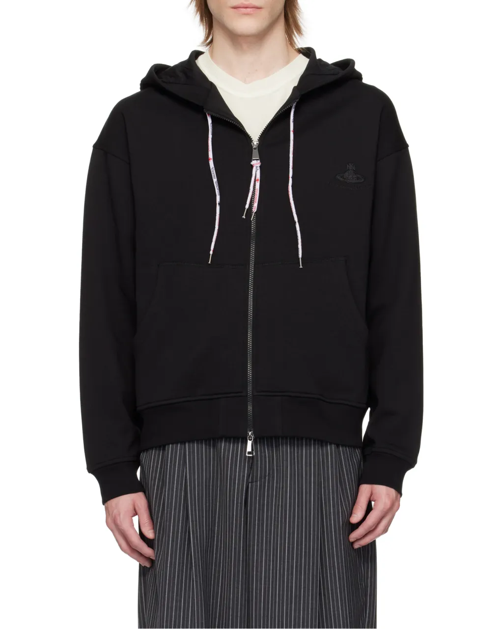 Vivienne Westwood Drawstring Zipped Hoodie