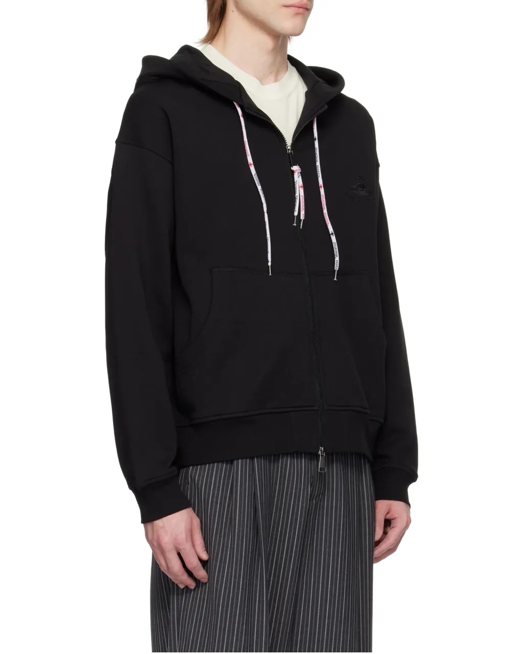 Vivienne Westwood Drawstring Zipped Hoodie