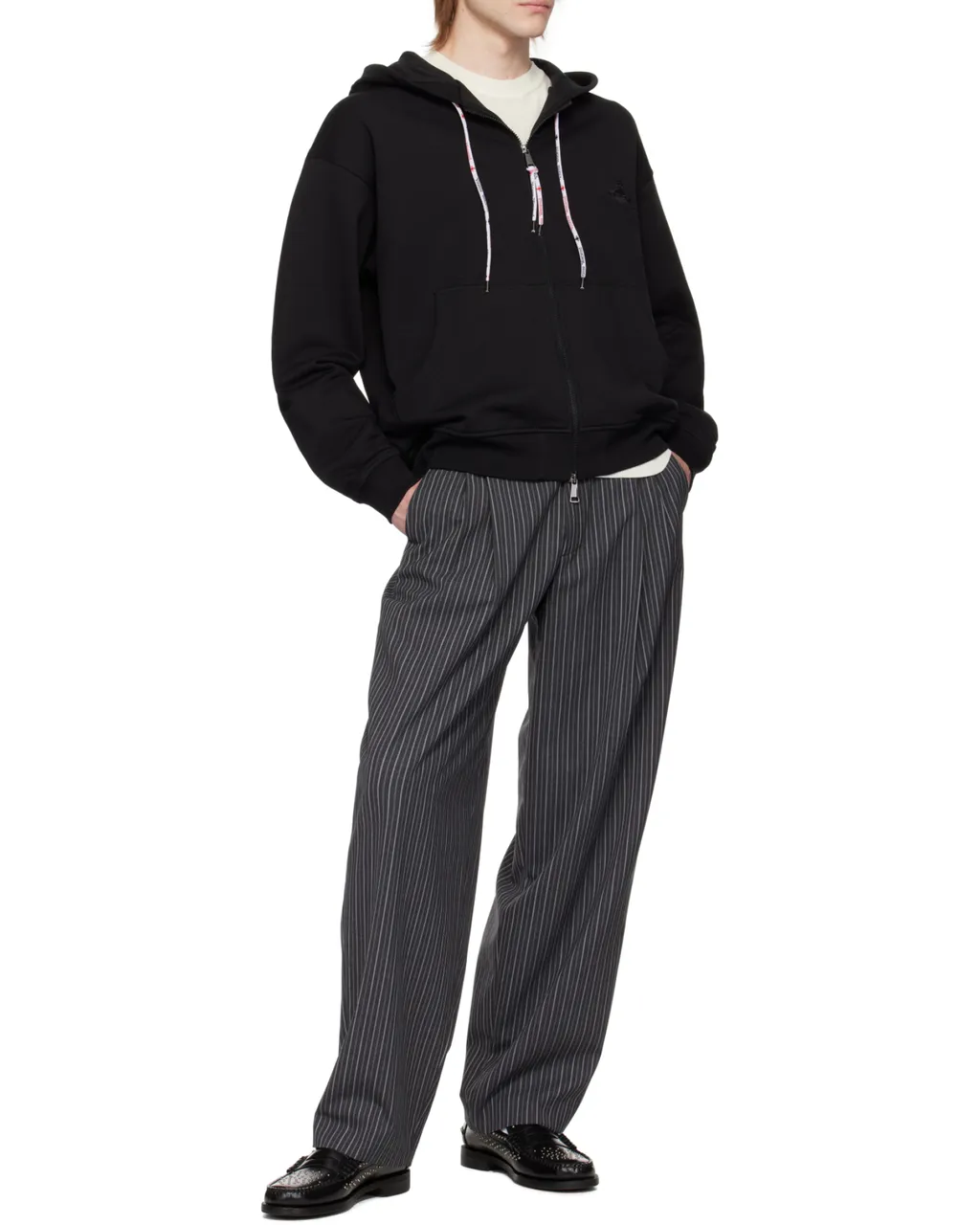 Vivienne Westwood Drawstring Zipped Hoodie