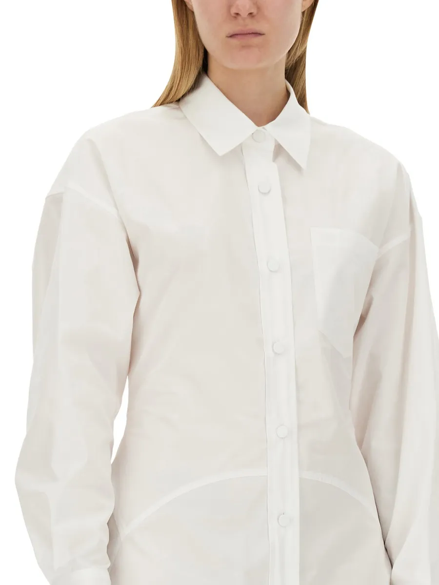 Stella Mccartney Ruffled Mini Shirt Dress