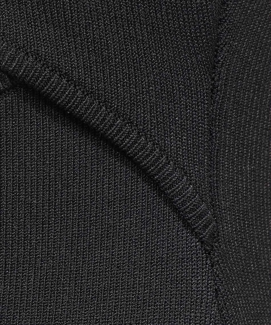 Cut-Out Ribbed Knit Mini Dress