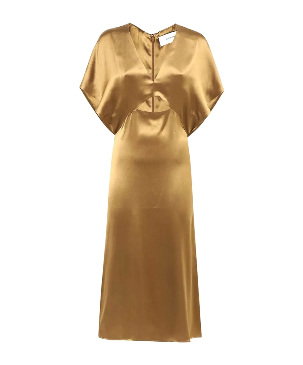 Cut-Out Midi Dress