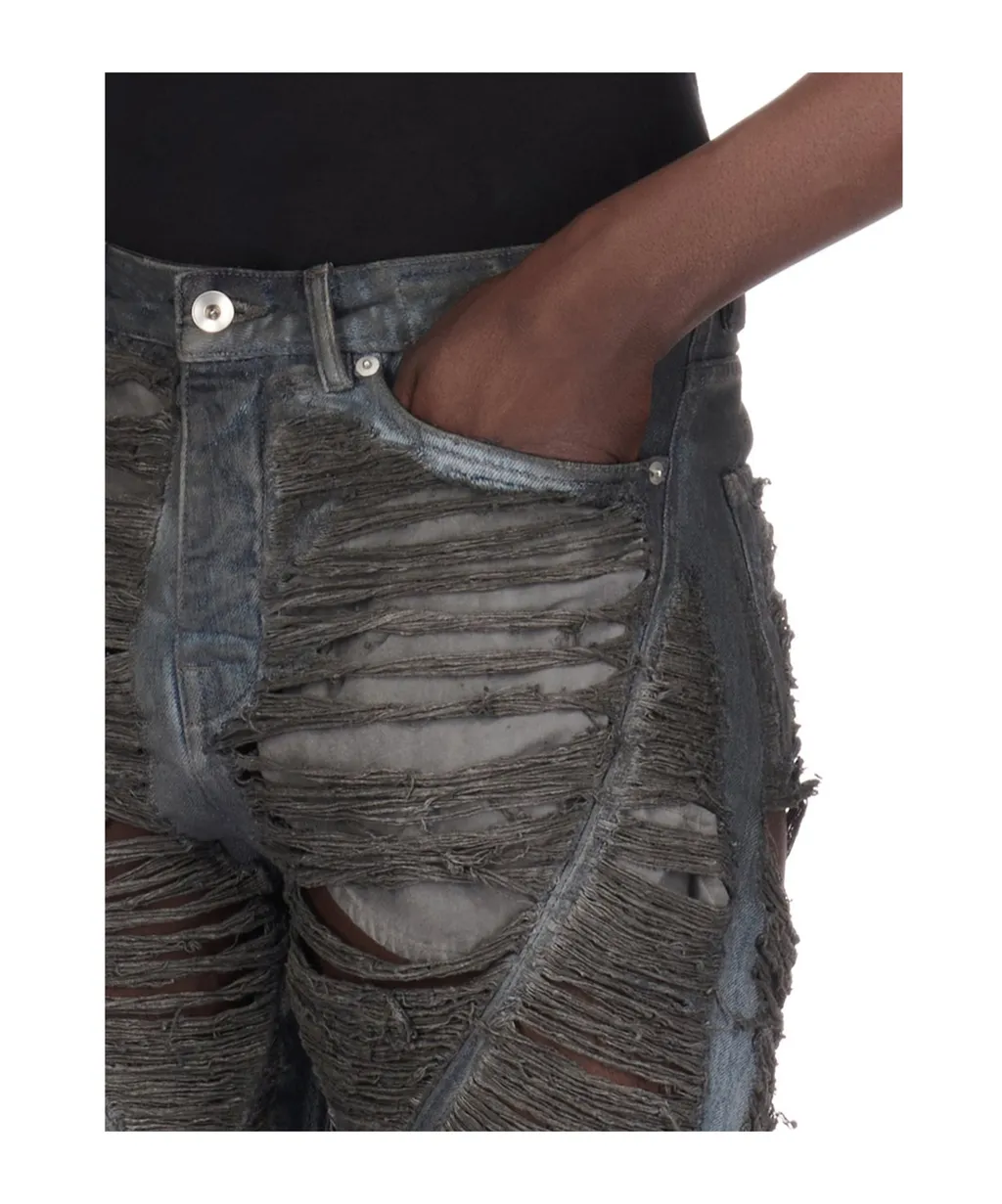 Straight Tube Five Bags Of Jeans