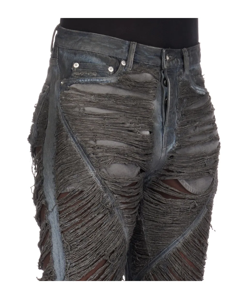 Straight Tube Five Bags Of Jeans