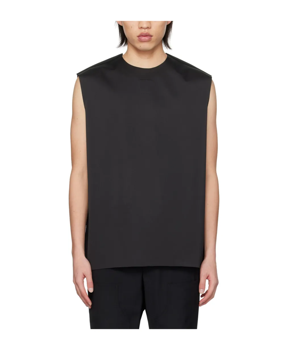 Rough-Edged Detail Vest