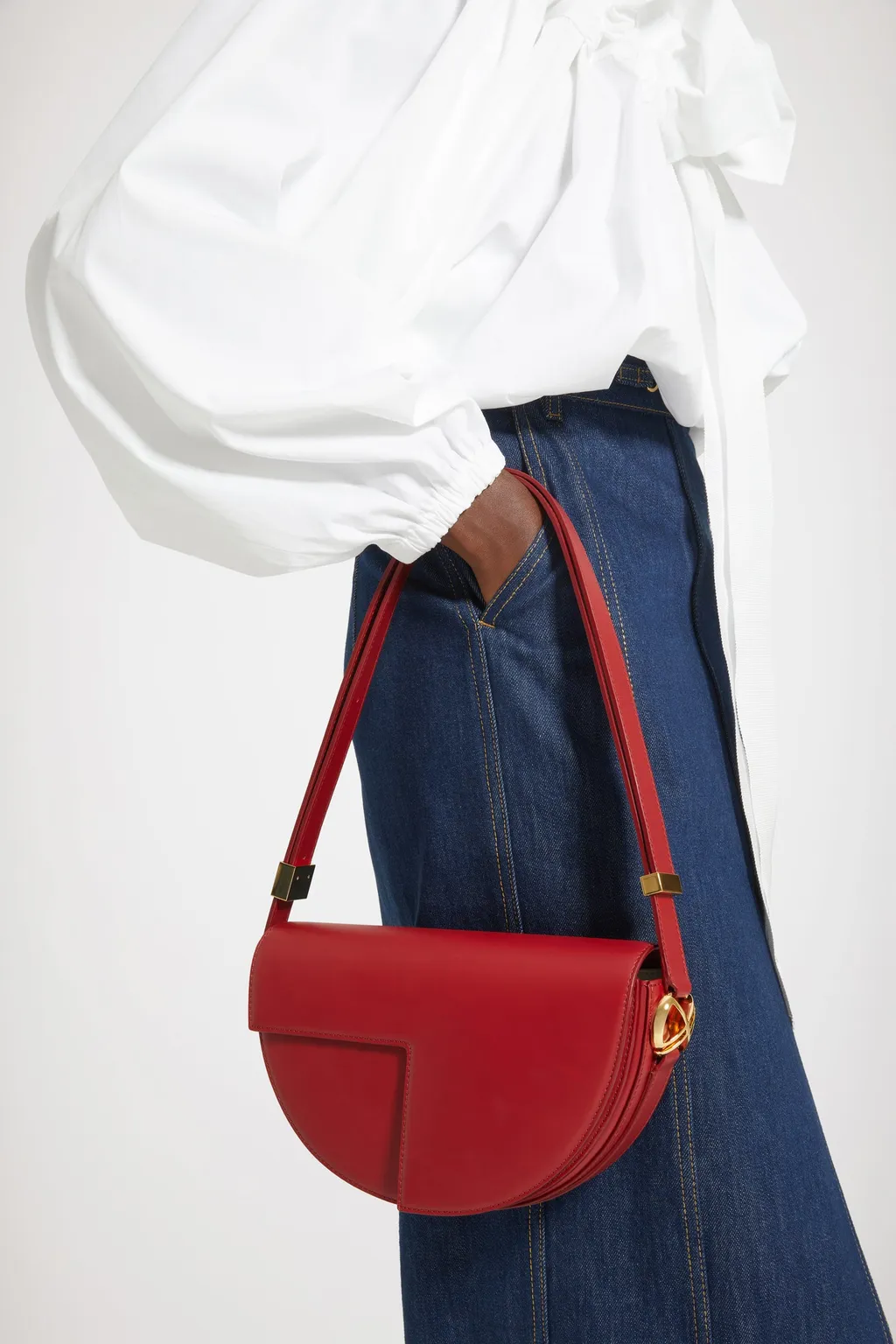 Semi-Round Shoulder Bag