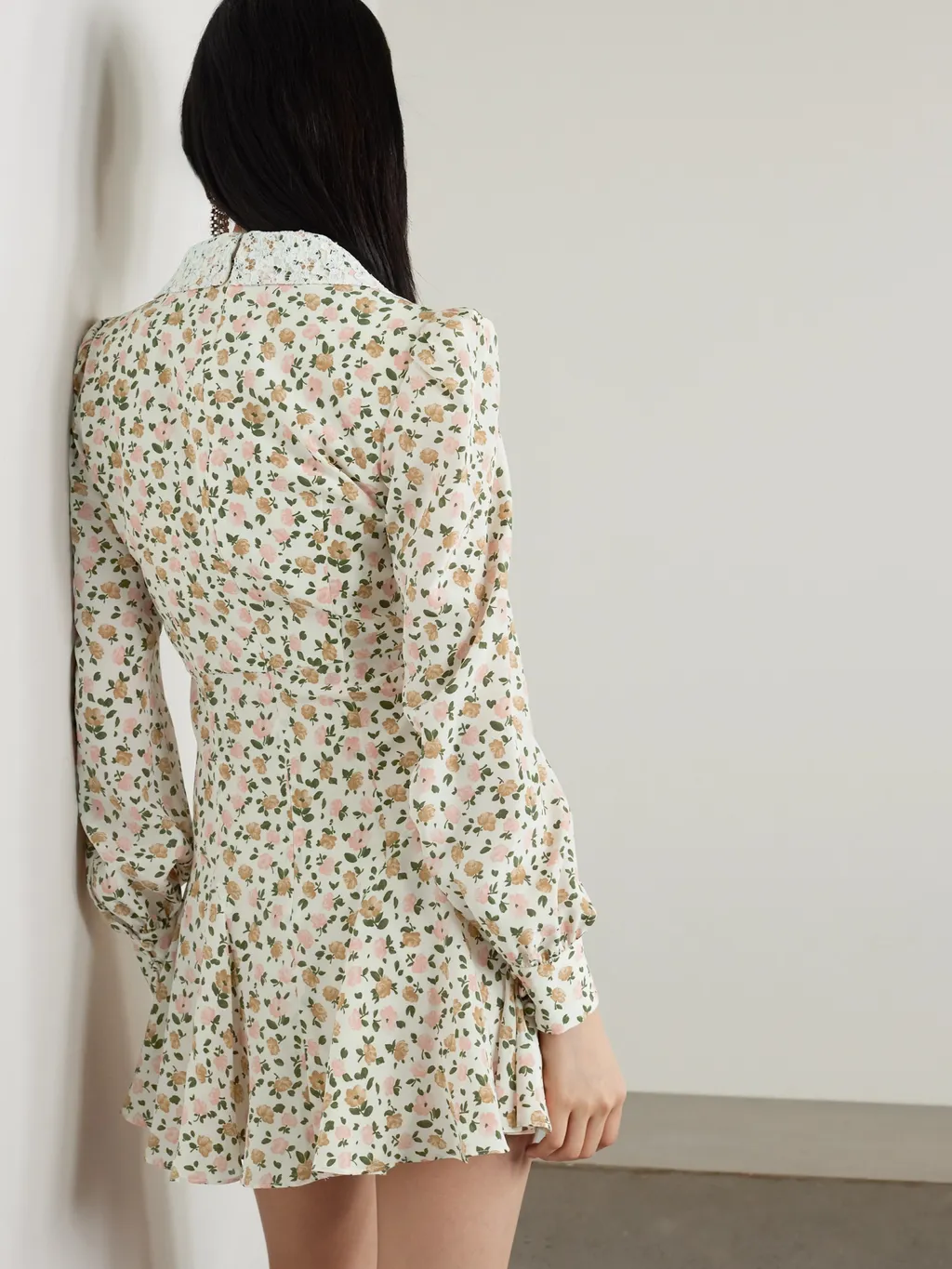 Lapel Long-Sleeved Dress