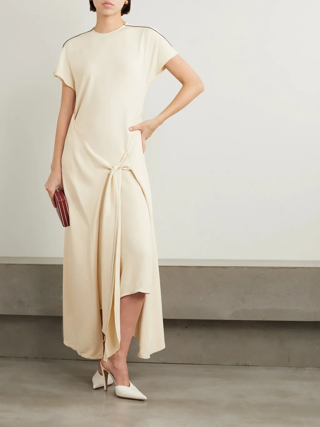 Sash-Detail Maxi Dress