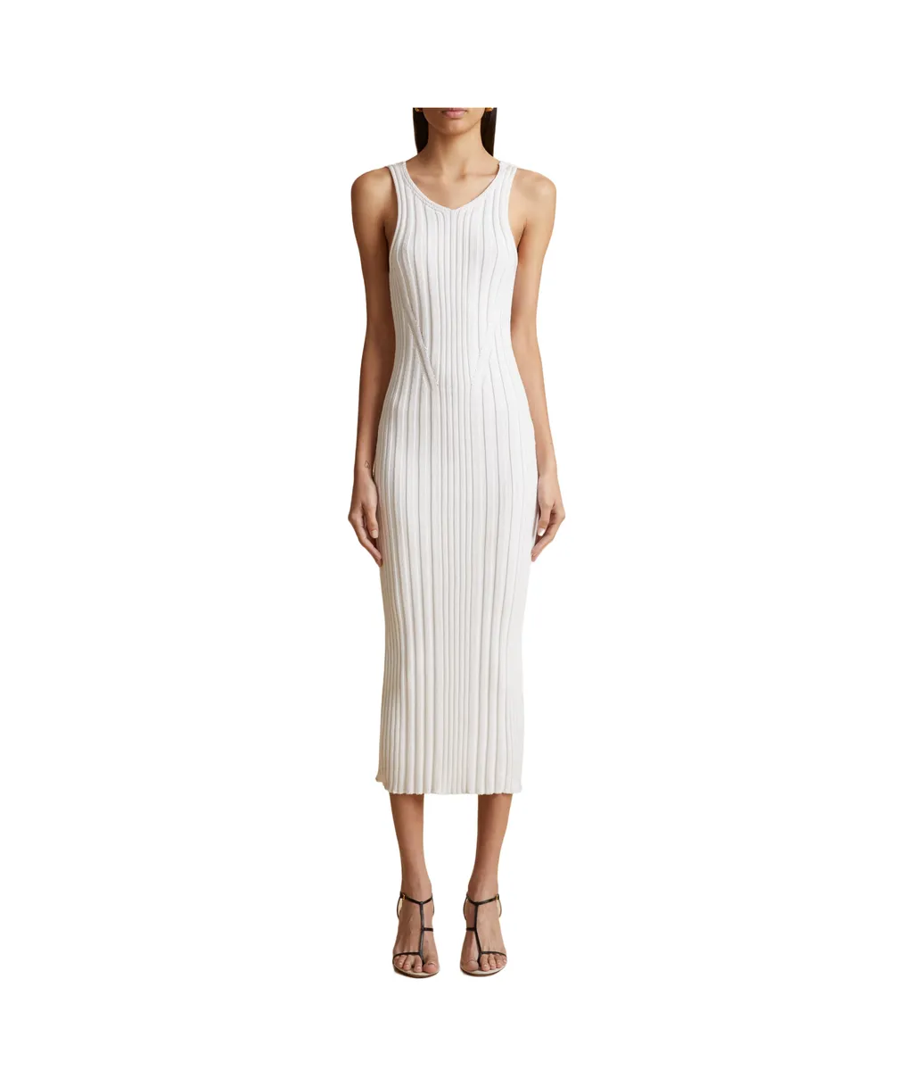 Ottilie Ribbed-Knit Dress