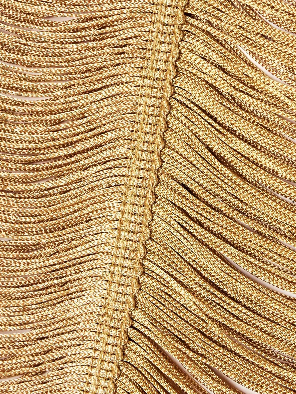 Fringed Scalloped Miniskirt