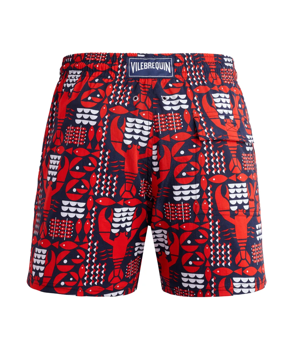 Lobster-Print Swim Shorts