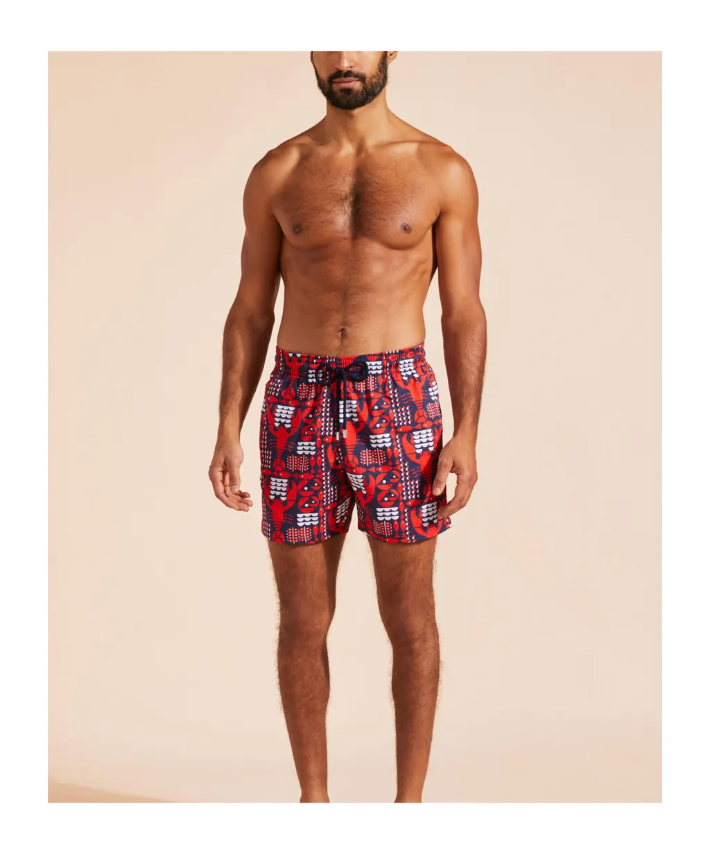 Lobster-Print Swim Shorts