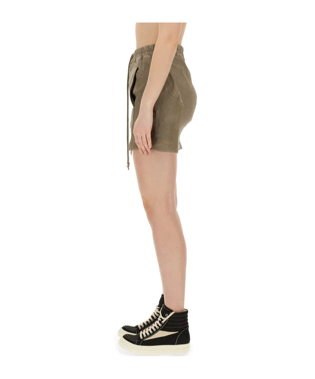 Rick Owens Drkshdw Lido Drawstring Mini Skirt