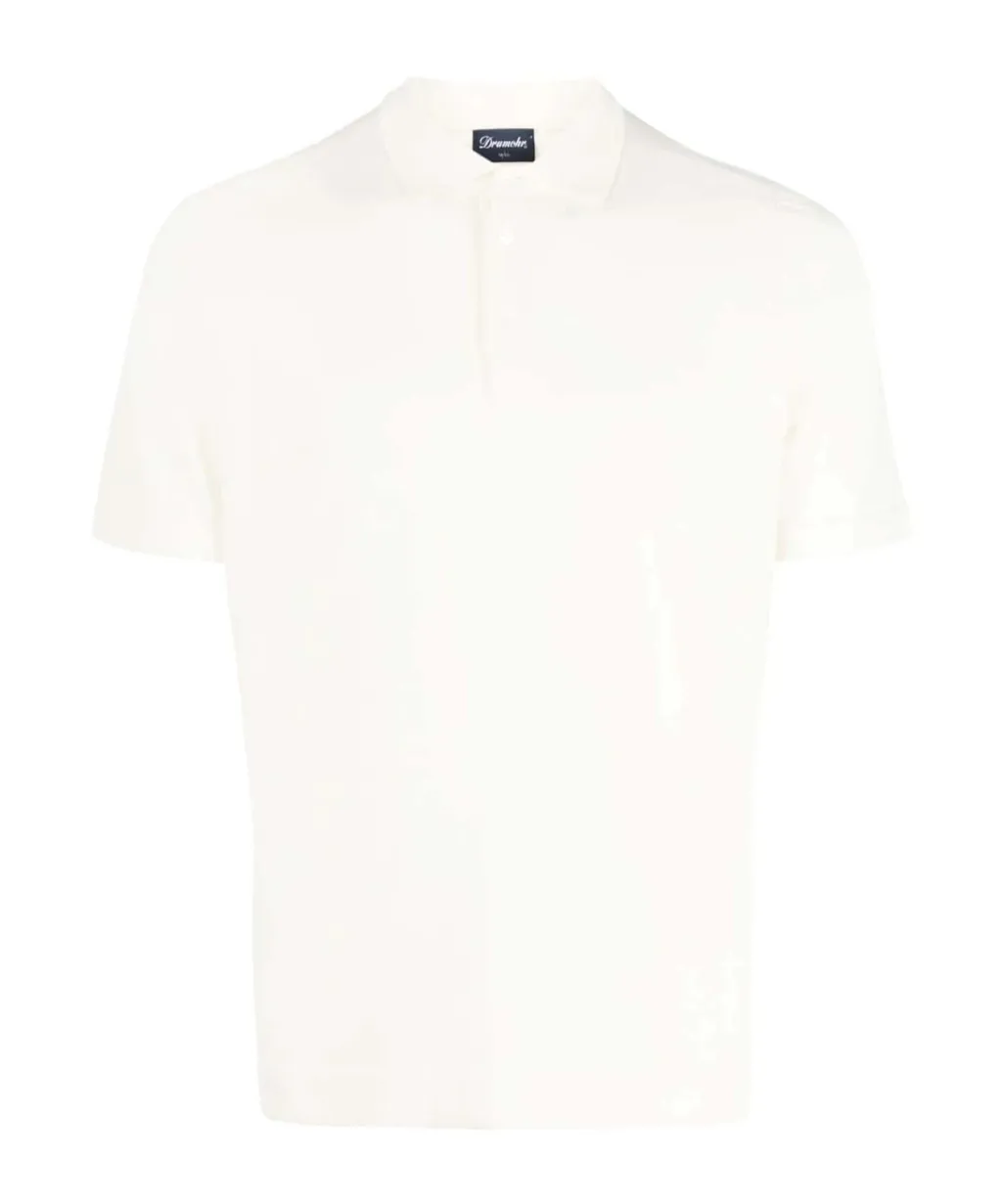 Short-Sleeved Cotton Polo Shirt